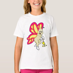Butterfly as Wizard with Magic wand T-Shirt