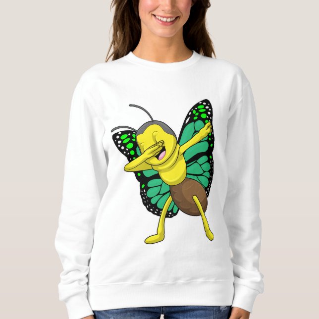 Butterfly at Hip Hop Dance Dab Sweatshirt (Front)