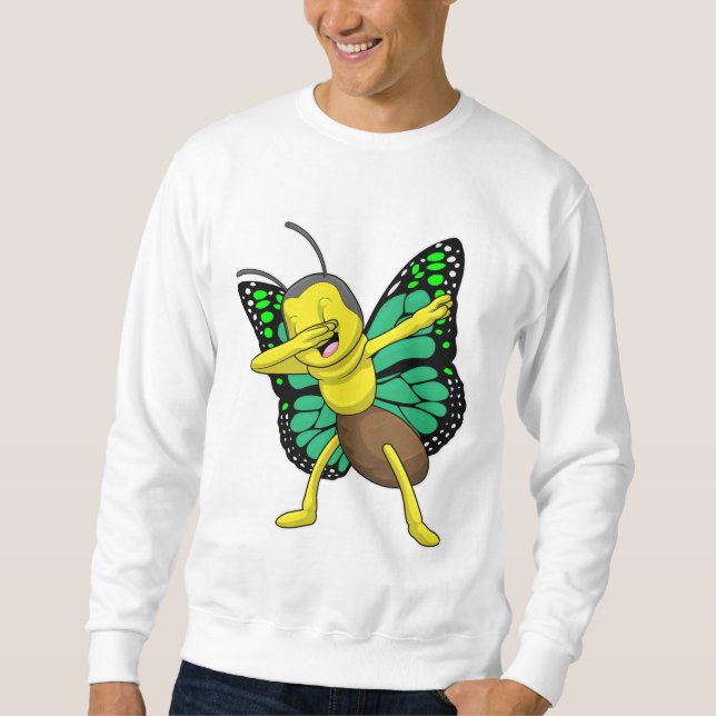 Butterfly at Hip Hop Dance Dab Sweatshirt (Front)
