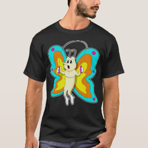 Butterfly at Jumping rope Fitness T-Shirt