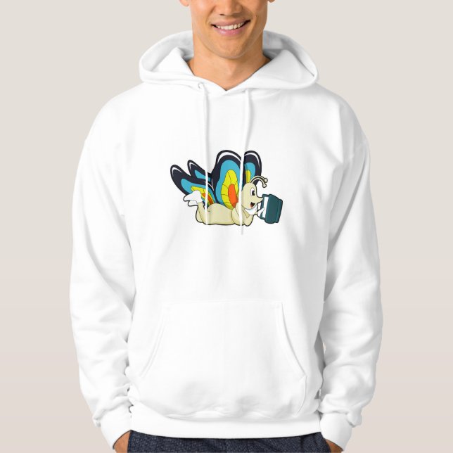 Butterfly at Reading with Book Hoodie (Front)