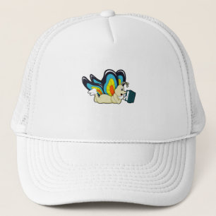 Butterfly at Reading with Book Trucker Hat