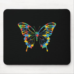 Butterfly Autism Awareness Amazing Puzzle Gift Mouse Pad