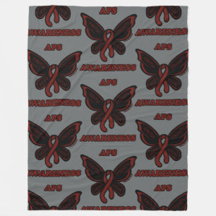 Butterfly/Awareness...APS Fleece Blanket