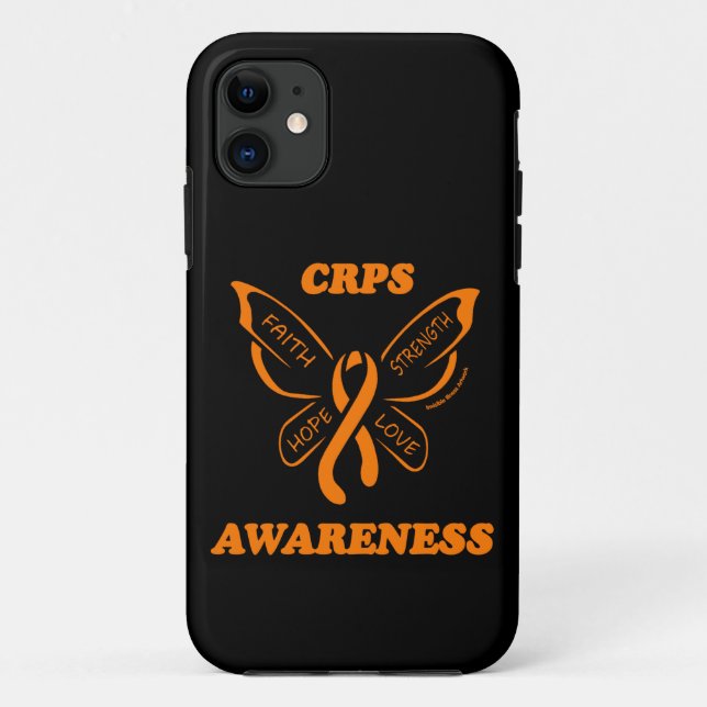 Butterfly/Awareness...CRPS Case-Mate iPhone Case (Back)