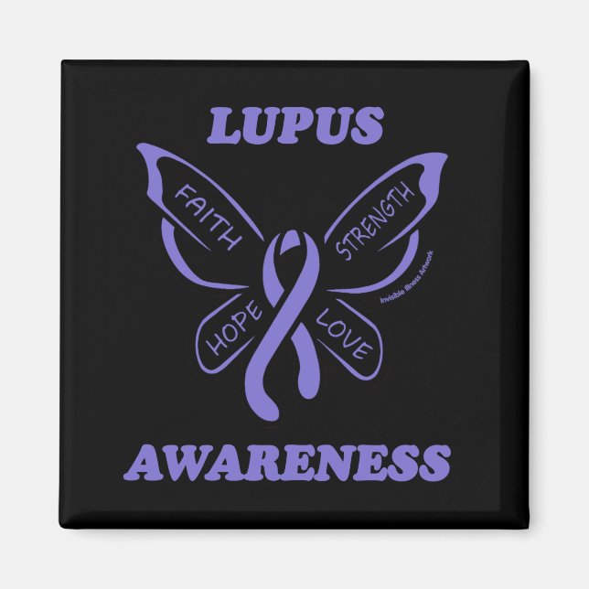 Butterfly/Awareness...Lupus Magnet (Front)