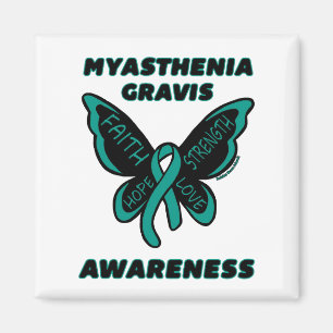 Butterfly/Awareness...Myasthenia Gravis Magnet