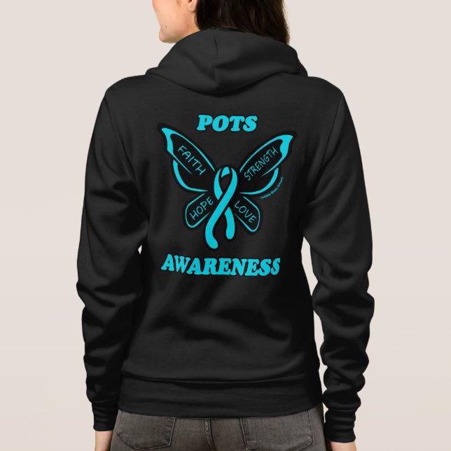 Butterfly/Awareness...POTS Hoodie (Back)