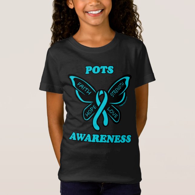 Butterfly/Awareness...POTS T-Shirt (Front)