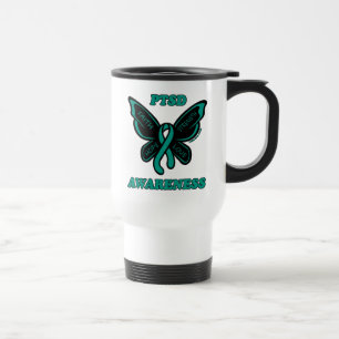 Butterfly/Awareness...PTSD Travel Mug