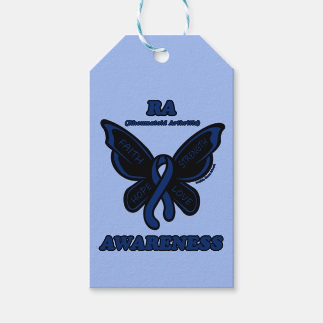 Butterfly/Awareness...RA Gift Tags (Front)