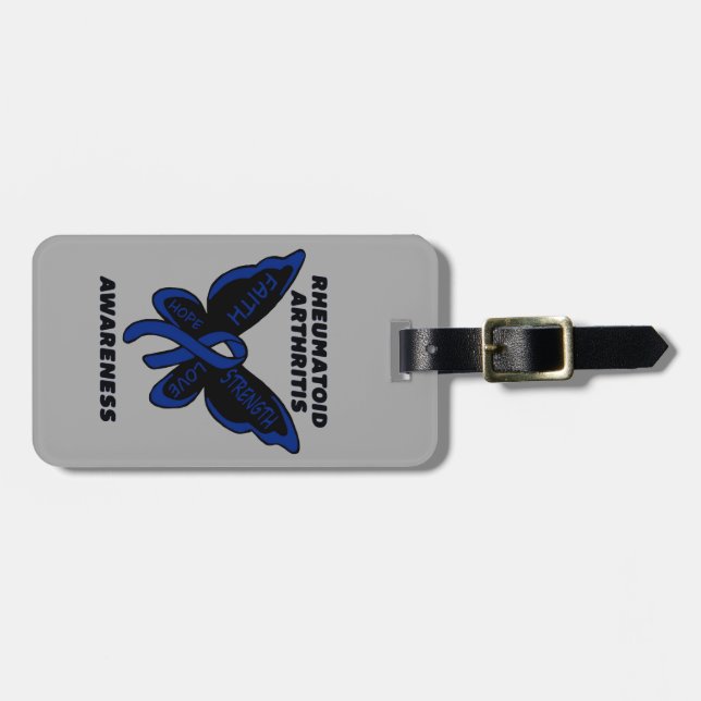 Butterfly/Awareness...RA Luggage Tag (Front Horizontal)