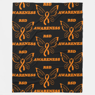 Butterfly/Awareness...RSD Fleece Blanket