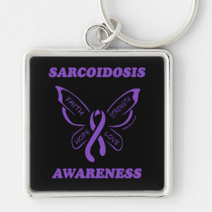 Butterfly/Awareness...Sarcoidosis Keychain
