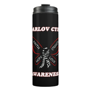 Butterfly/Awareness...Tarlov Cyst Thermal Tumbler