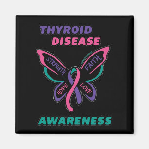 Butterfly/Awareness...Thyroid Disease Magnet