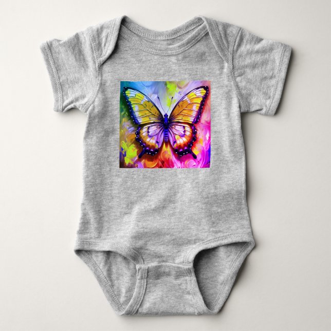 Butterfly  baby bodysuit (Front)