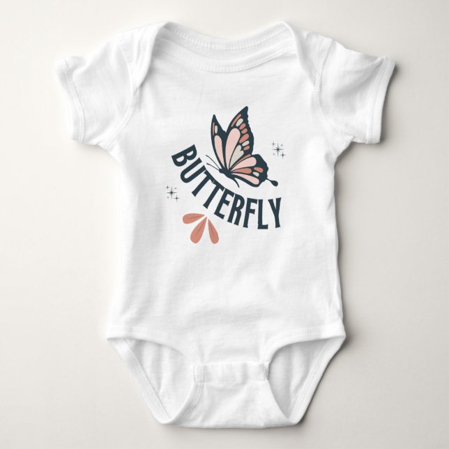 Butterfly  baby bodysuit (Front)