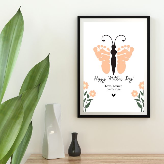 Butterfly Baby Footprint Poster (Creator Uploaded)