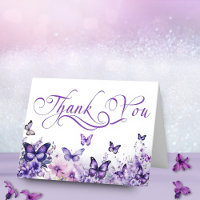 Butterfly Baby Shower Elegant Purple Floral
