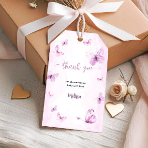 Butterfly Baby Shower Gift Tags