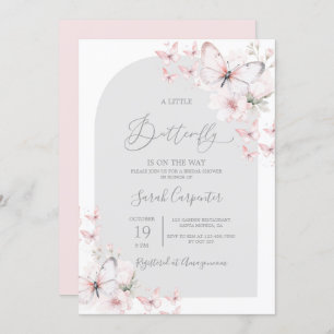Butterfly Baby Shower Girl Invitation