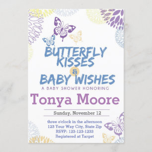 Butterfly Baby Shower Invitation