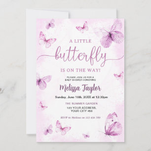 Butterfly Baby Shower Invitation