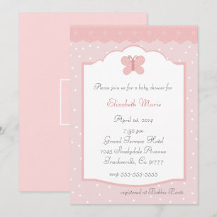  Butterfly Baby Shower Invitation