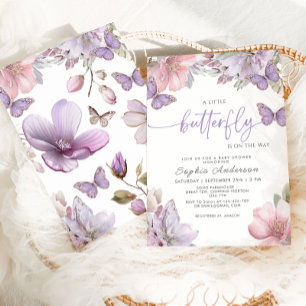 Butterfly Baby Shower  Invitation