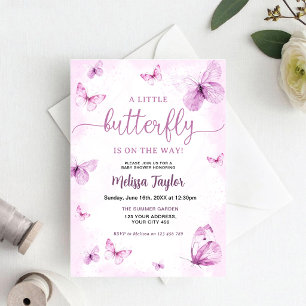 Butterfly Baby Shower Invitation