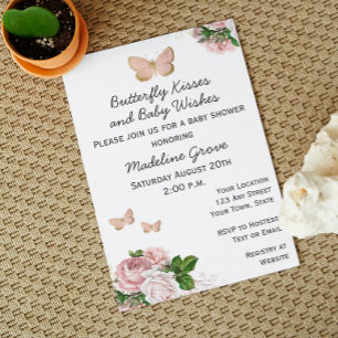 Butterfly Baby Shower Invitation