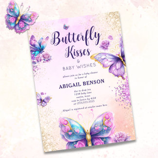 Butterfly Baby Shower Invitation