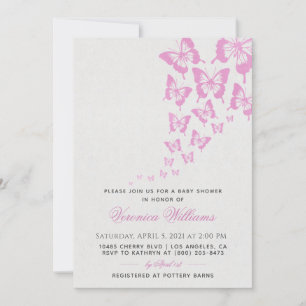 Butterfly Baby Shower Invitation