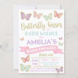 Butterfly Baby Shower Invitation   Baby Shower