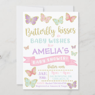 Butterfly Baby Shower Invitation | Baby Shower