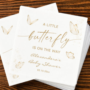 Butterfly Baby Shower Napkin