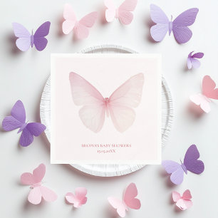 "Butterfly Baby Shower Napkins" Napkin