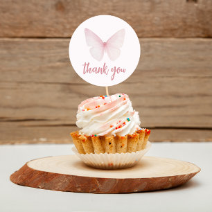 "Butterfly Baby Shower Stickers" Classic Round Sticker