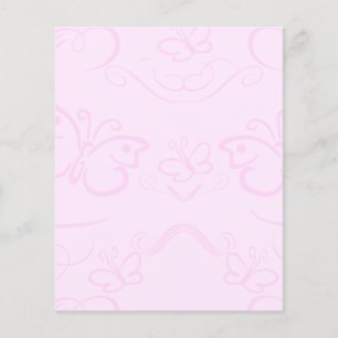 Butterfly Background Stationery Flyer