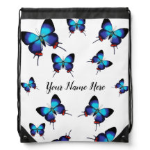 Butterfly Bags, Backpacks, and Drawstring Bags