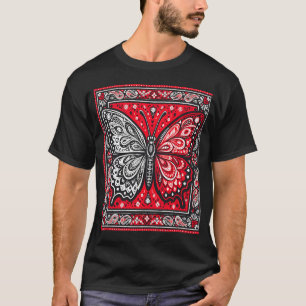 Butterfly Bandanna Paisley T-Shirt