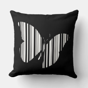 BUTTERFLY BAR CODE Butterflies Pattern Design Cushion