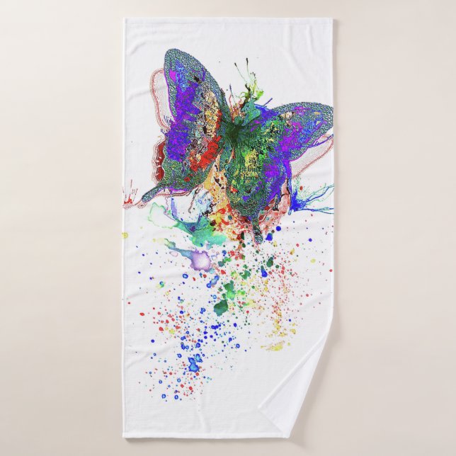 Butterfly Bath Towel Set (Bath Towel)