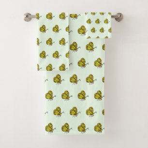 Butterfly Bath Towel Set - Choose Colours