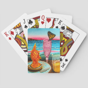 Butterfly Beach Rendezvous Playing Cards