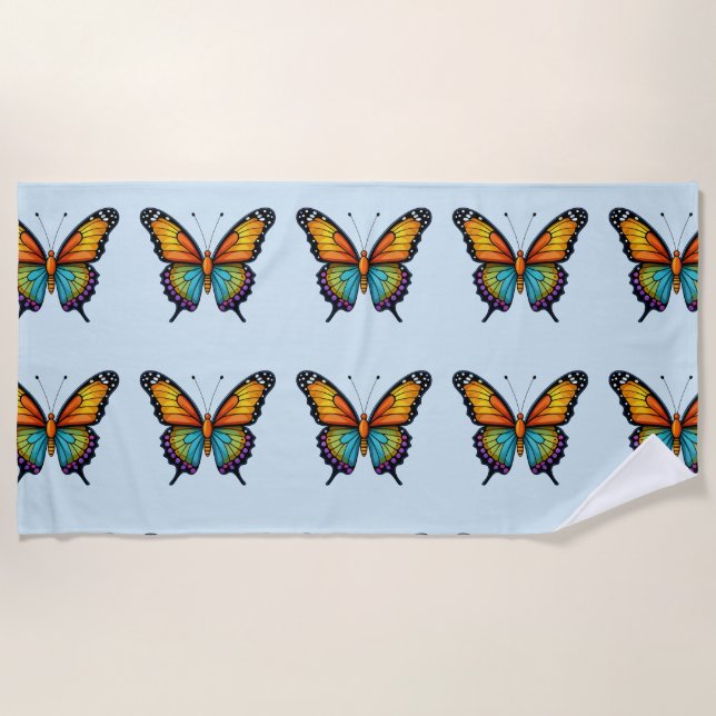 BUTTERFLY BEACH TOWELS (Front)