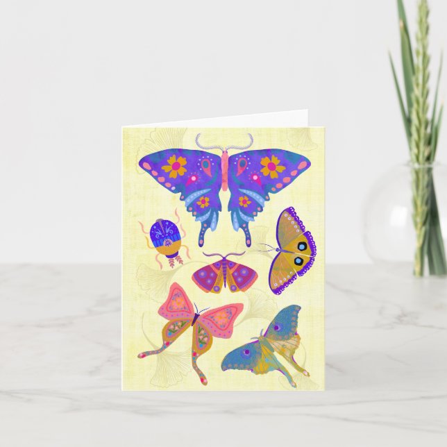 Butterfly Beauties BLANK Greeting Card (Front)