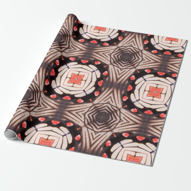 Butterfly, Beautiful seamless pattern made from bu Wrapping Paper (Unrolled)
