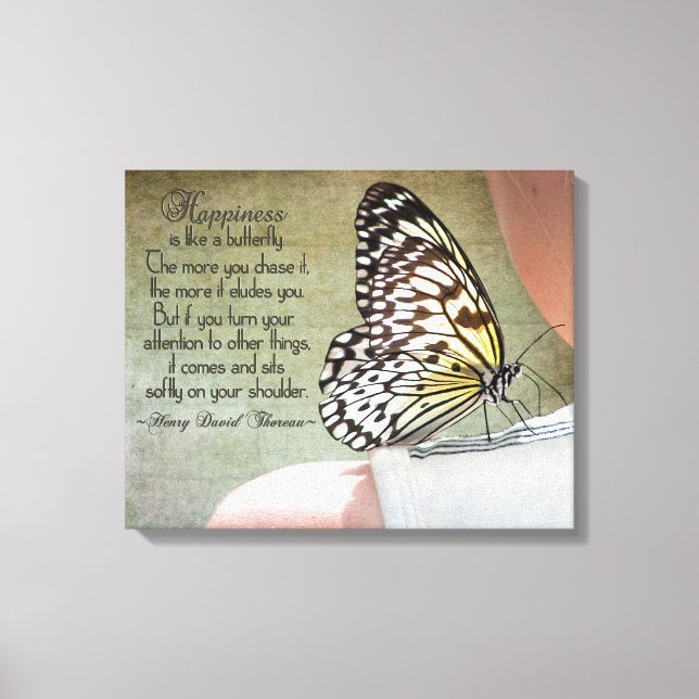Butterfly Beauty Canvas Print (Front)